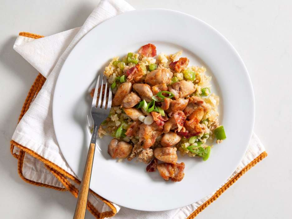 Carb Conscious Creole Bacon Chicken