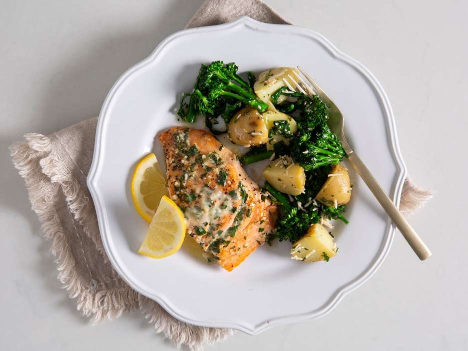 Flex Garlic Butter Roasted Salmon